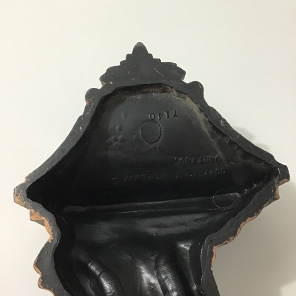 VTG Dart Syroco Cherub Wall Plaque Antiqued Copper Finish - Picture 4 of 8